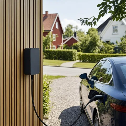 Laddbox – installation i norra Sverige