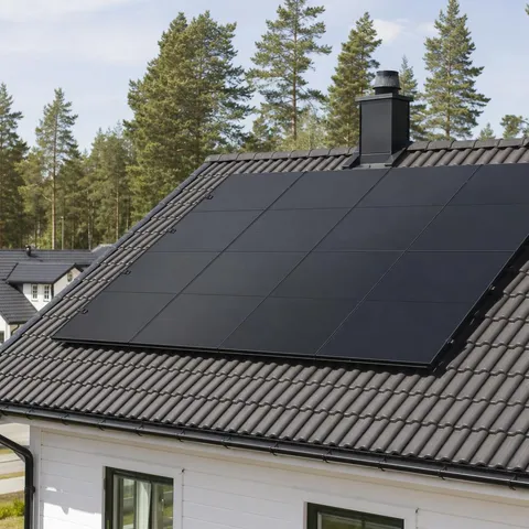 Solceller – installation i norra Sverige